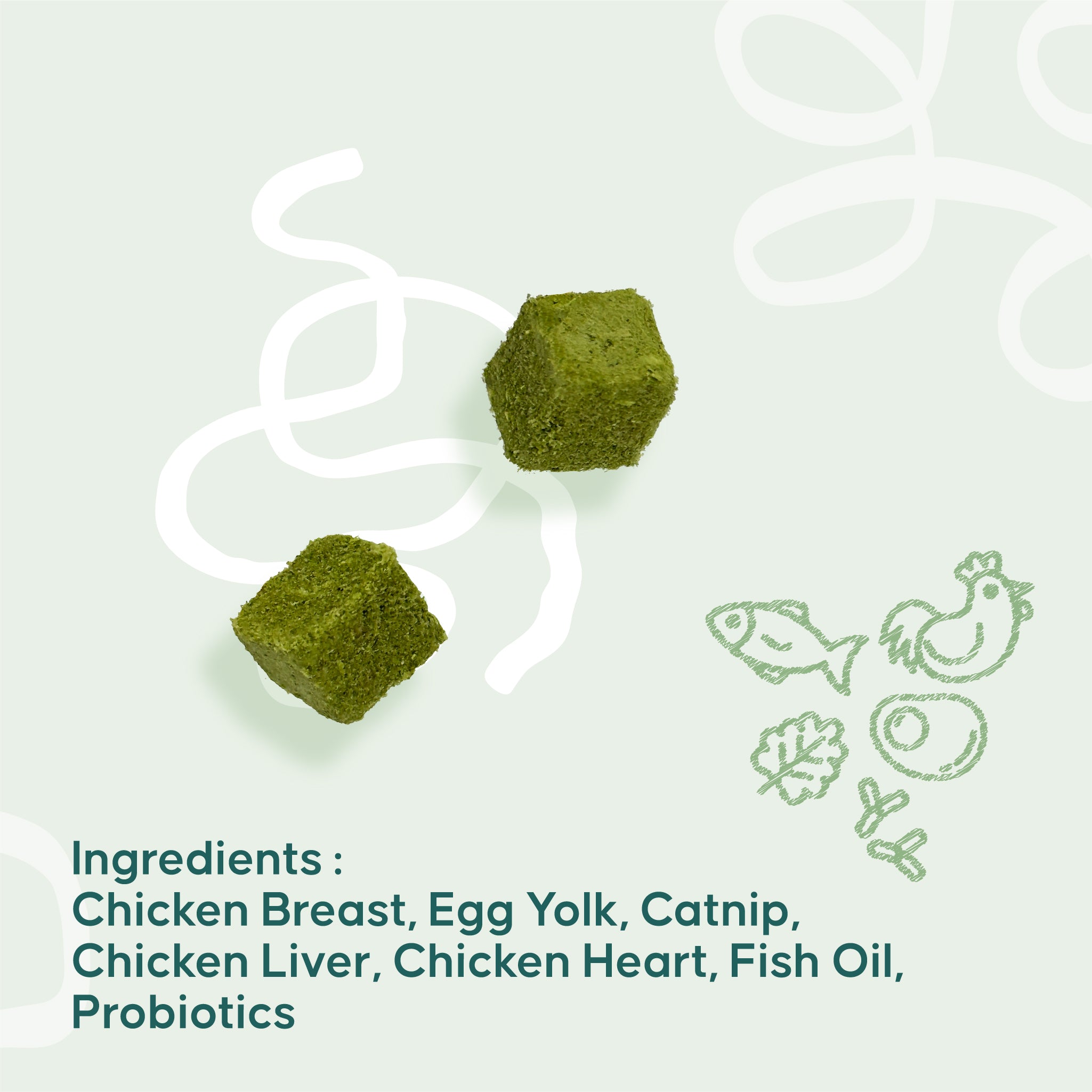 Probiotics Catnip Cubes